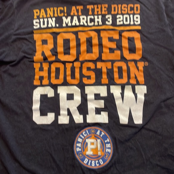 Rare Panic at the Disco! Houston Rodeo Crew 2019 T-Shirt. - Picture 7 of 7